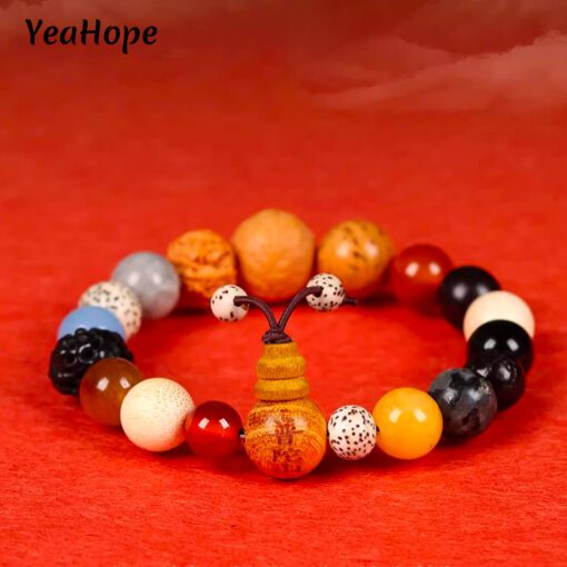 Bodhi Lucky Wheel: Eighteen Bodhi Seed Blessing Bracelet